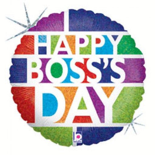 Happy Boss' Day Blocks Mylar Balloon - Best Party Supplies Store in Nigeria