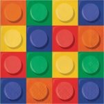 Lego Bricks Party Lunch Napkin 16/pack