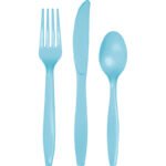 Pastel Blue Cutlery 24/pack