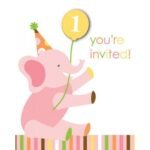 1st Birthday Girl Birthday Invite