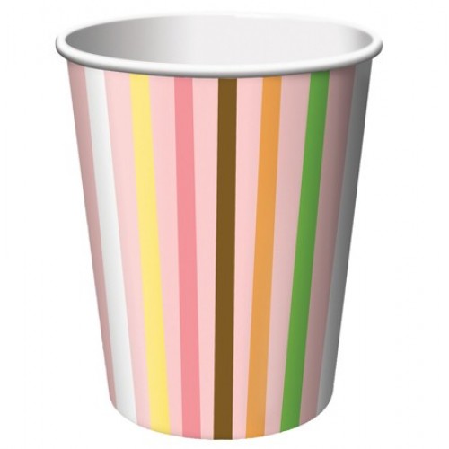 Wholesale Party World 10pk Plastic Cup- 16oz- Light Blue and Pink
