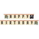 Pirate's Map Happy Birthday Jointed Banner