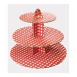 3 Tier Polka Dot Cupcake / Treat Stand (only green available)