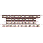 Hollywood Light Shaped Ribbon Banner