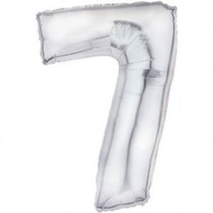 32" Foil Balloon-Number 7-Silver