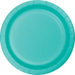 9inches Round Teal Lagoon Plate 24/pack