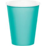 9oz Teal Lagoon Paper Cup 24/pack