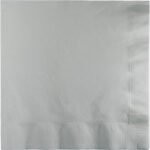 Shimmering Silver Lunch Napkin 20/pack