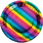 Rainbow Plate Dessert 8/pack