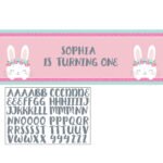 Bunny Giant Banner With Stickers