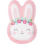 Bunny Shaped Dinner Plate 8/pack