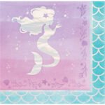 Mermaid Shine Lunch Iridenscent Napkin 16/pack