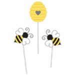 Bumble Bee Centerpiece Stick 3/pack