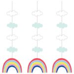 Rainbow Hanging Cutout 3/pack