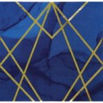 Navy Blue and Gold Geode Napkin 16/pack
