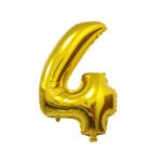 40inches Number 4  Gold Foil Balloon