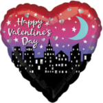 18inches Happy Valentine Night Skies Foil Balloon