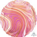 18 Marblez™ Pink Circle Foil Balloon 
