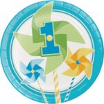 Turning 1 Boy Dinner Plate