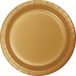 9inches Round Gold Plate 24/pack