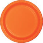 9inches Round Orange Plate 24/pack