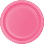 9inches Round Candy Pink Plate 24/pack