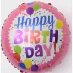 18inches Happy Birthday Pink Foil Balloon