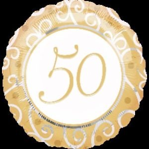 18inches 50th Foil Balloon