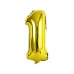 16inches Gold Number 1 Foil Balloon