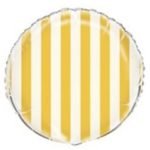 18 Yellow Stripe Balloon