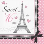 Party in Paris Sweet 16 Napkins 16/pack