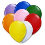 Plain Multicolour Latex Balloon 25/pack