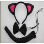 Cat Ears Headband Bowtie And Tail