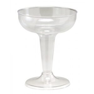 Clear Plastic Champagne Glasses 4OZ