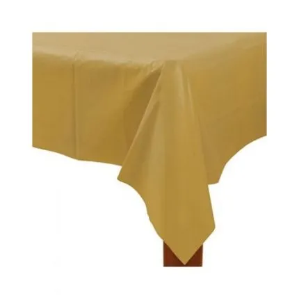 Gold Plastic Table Cover