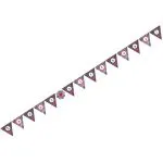 Happy Birthday Pink Zebra Banner