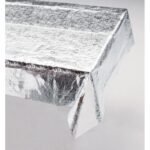 Metallic Silver Table Cover