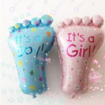 Baby Boy and Baby Girl Foot Foil Balloon 27inches