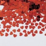 Red Heart Shaped Confetti