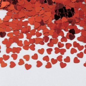 Red Heart Shaped Confetti