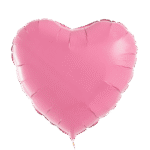 5inches Pink Heart Shape Foil Balloon