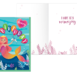 Mermaid Birthday Card