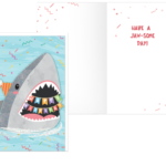 Shark Happy Birthday Card