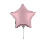 Star Air Filled Balloons Classic Pink 9inches