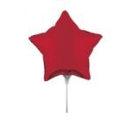 Star Air Filled Balloons Classic Red 18 inches