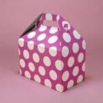 White dot on Pink Favour box