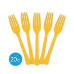 Yellow Plastic Forks