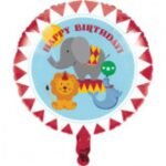 circus time foil balloon