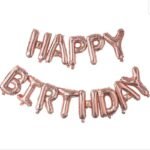 14inches Rose Gold Happy Birthday Balloon Kit
