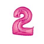 40inches Number 2 Pink